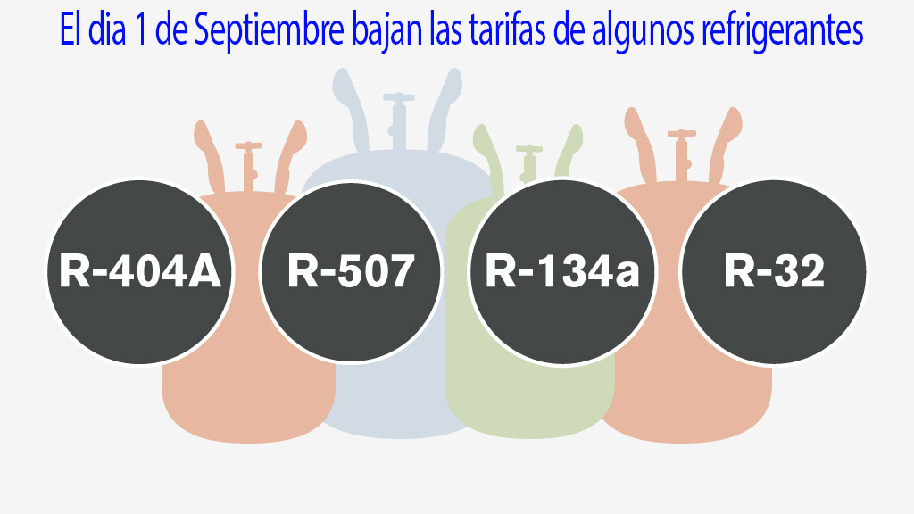 Bajada importante de rasa de efigerante