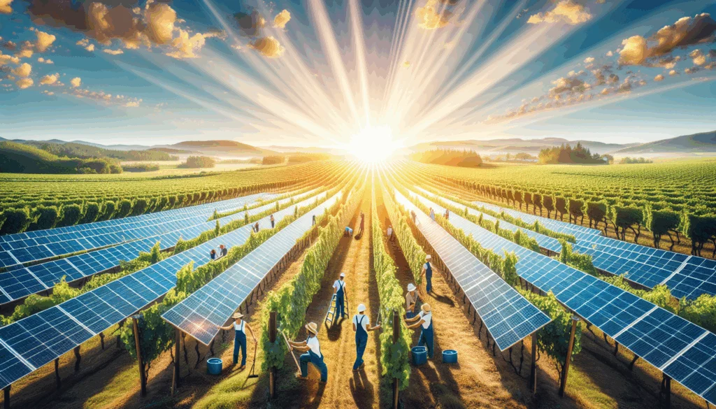 vinedo ecologico sostenible a partir de energia fotovoltaica image 2