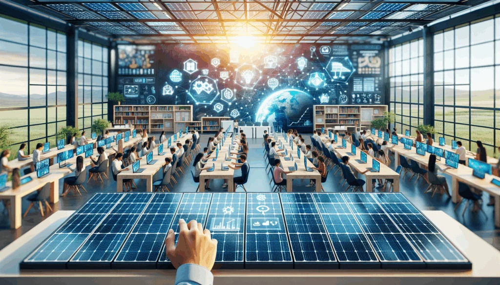 Aula inteligente externa con placas fotovoltaicas aula inteligente externa con placas fotovoltaicas image 2